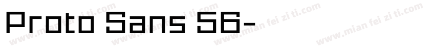 Proto Sans 56字体转换